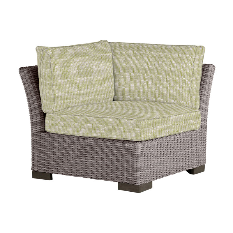 Club Woven Patio Lounge Chair with Cushions, Oyster, Dove Sunbrella® Linen, Welt