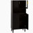 Tempered Glass Door Tall Storage Bookcase with Adjustable Shelves, 4 Doors MDF Cabinet for Living Room or Bedroom-111964485