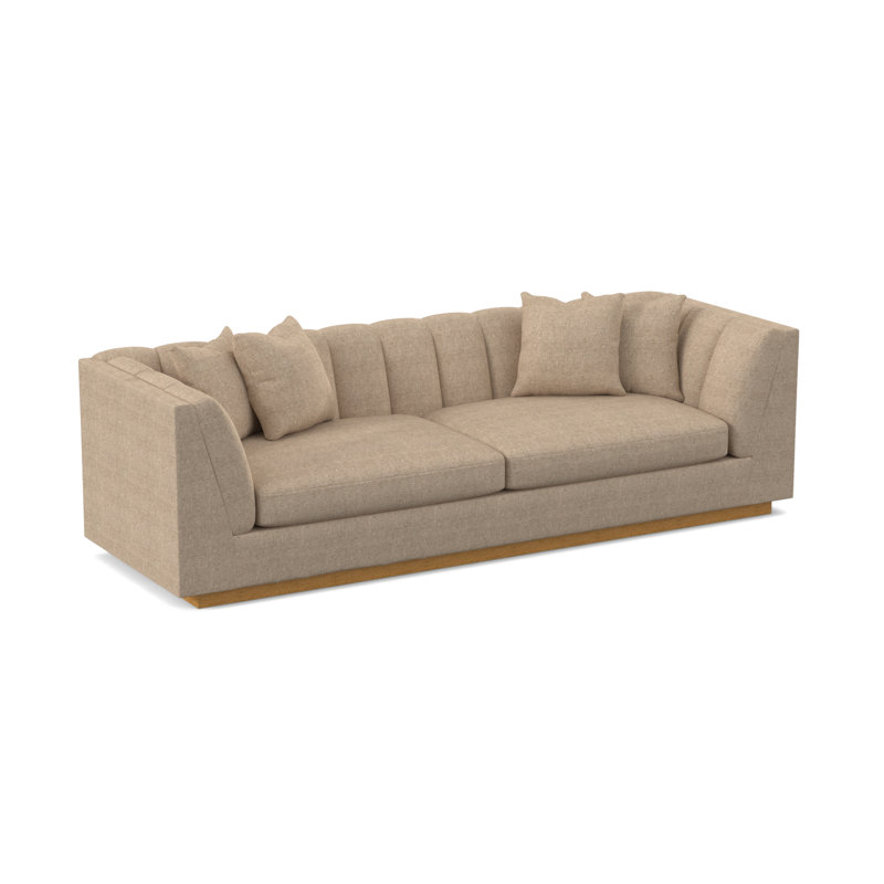 Dapper Sofa, Amber, Filigree Ivory 100% Polyester
