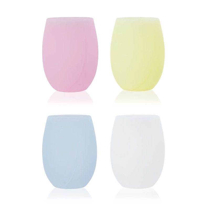 Flexi Assorted Colours Aerating Silicone Cups, Set Of 4 By Tr