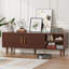 Hadwin Media Centre Console for TVs up to 65", Mid Century Modern TV Stand with Drawer and Cabinets