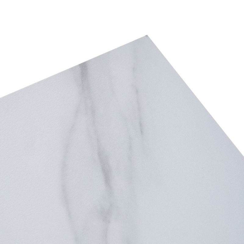 14Pcs 60x60cm Realistic Stone Texture Self Adhesive PVC Flooring, White