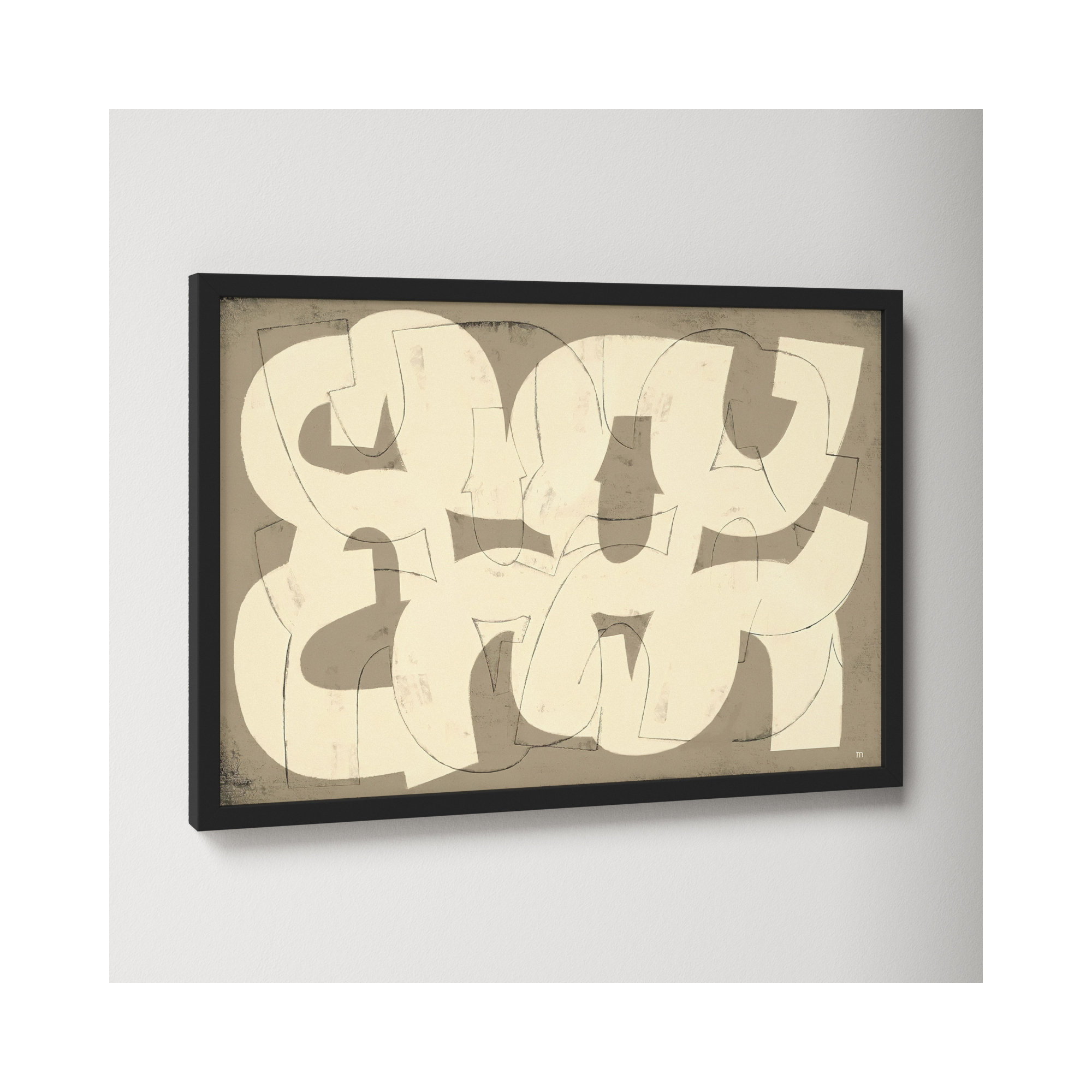 Drawing By StudioM by StudioM, 14" H x 20" W x 1.25" D, Black Framed Paper