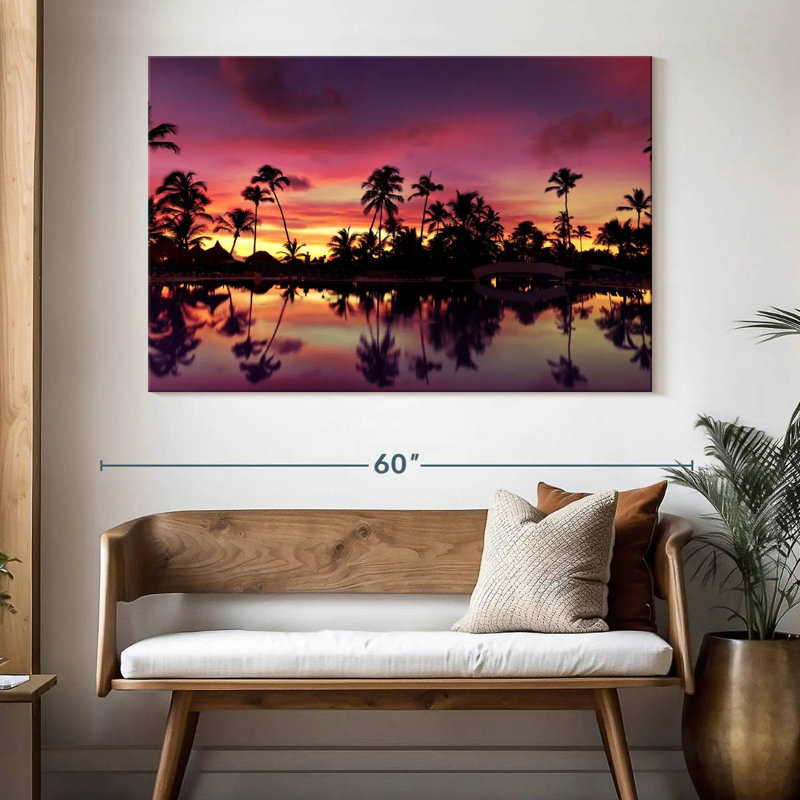 Coucher de soleil dominicain Gillard, H 34 po x l 51 po
