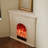 Beige Solid Wood Electric Fireplace-85408133