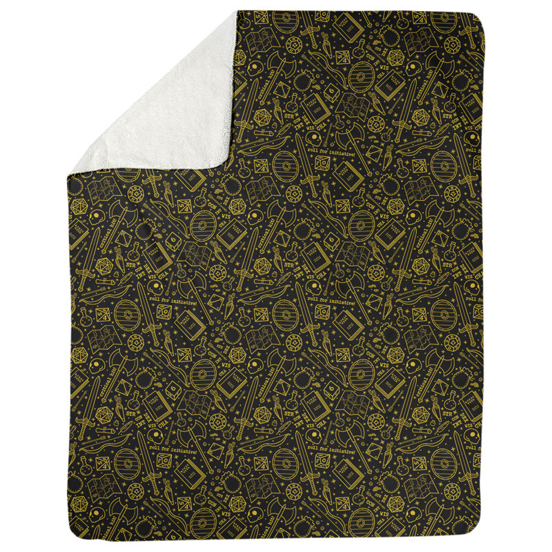 Couverture Katelyn Elizabeth RPG, l 52,5 po x L 62,5 po, Jaune / Noir
