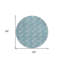 Tapis rond bleu 8 po