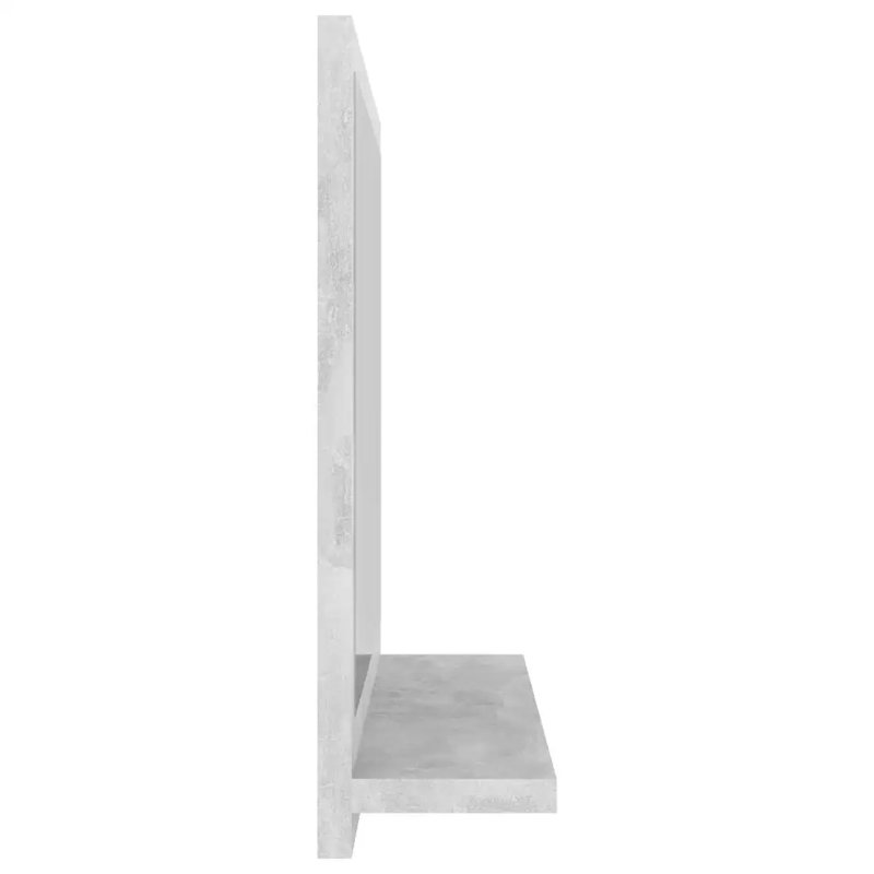 Dorlene Flat Mirror, Concrete Grey, 37cm x 40cm
