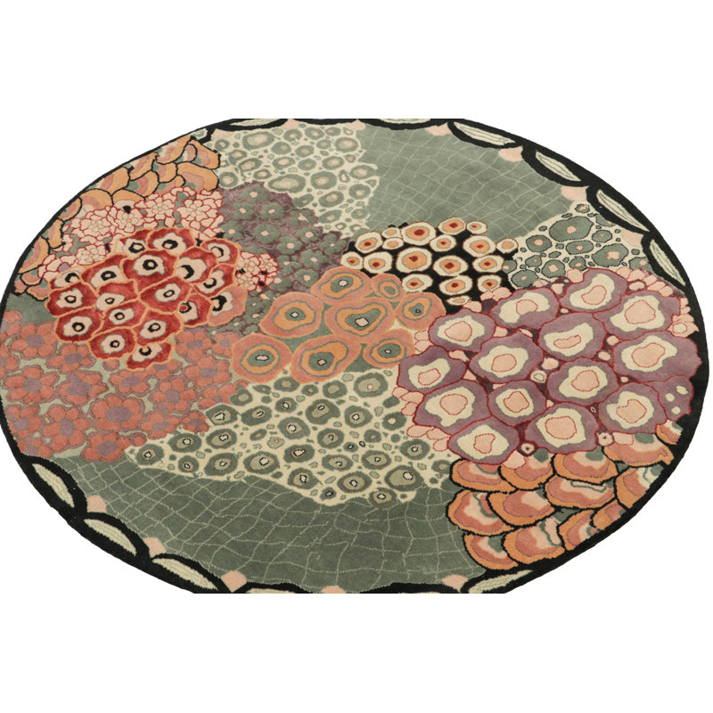 Hand Knotted Wool Abstract Area Rug, Rectangle 13' x 19'