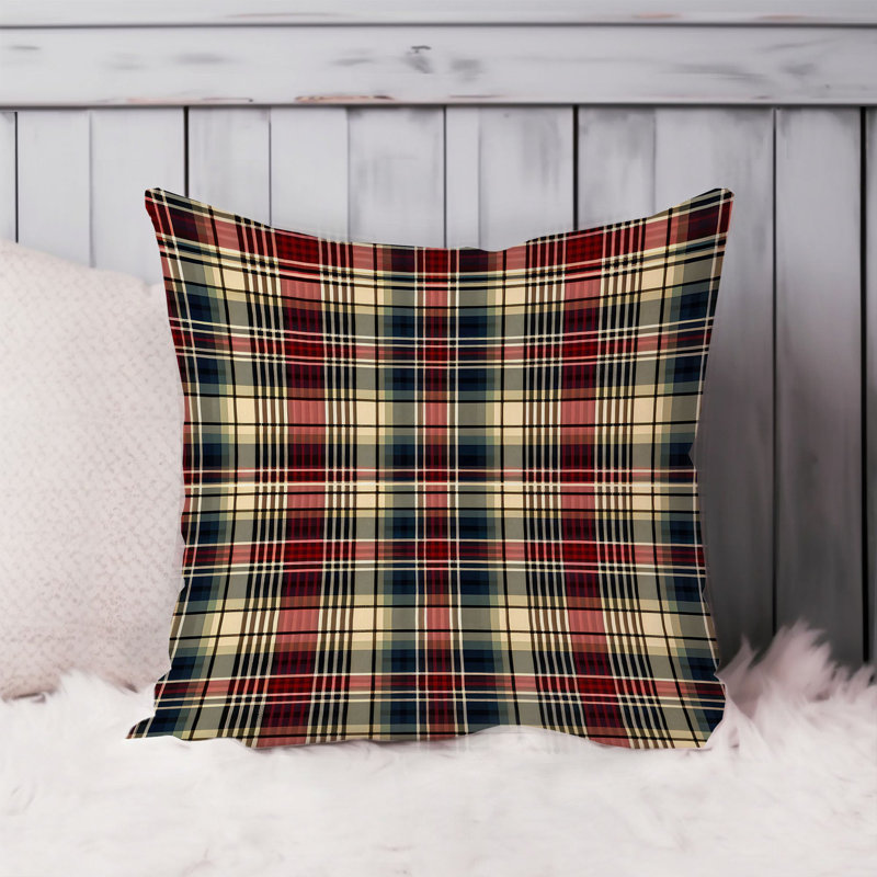 Retro Plaid Pattern  IV, 18"H x 18"W