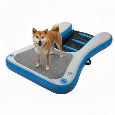 Inflatable Floating Ladder/Ramp Designed for Dogs to Use in Water.