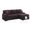 Canapé modulaire convertible 2 pièces de style moderne avec porte-gobelet pliable et porte-gobelet USB-870197580