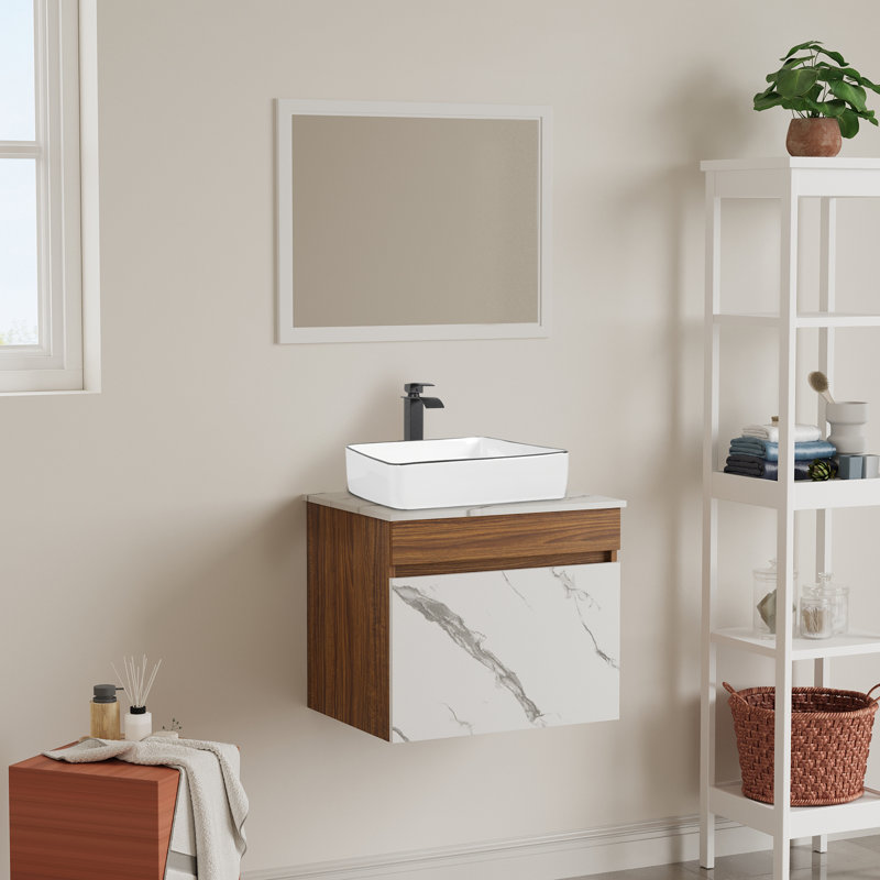 Meuble-lavabo autoportant avec lavabo