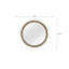 Miroir rond English Oak