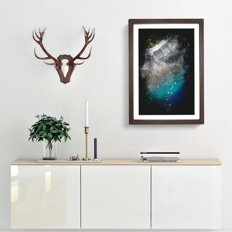 Adugovaa Magu in Kihaadhoo Maldives - Framed Print, 63cm H x 45cm W x 2cm D, Walnut Framed