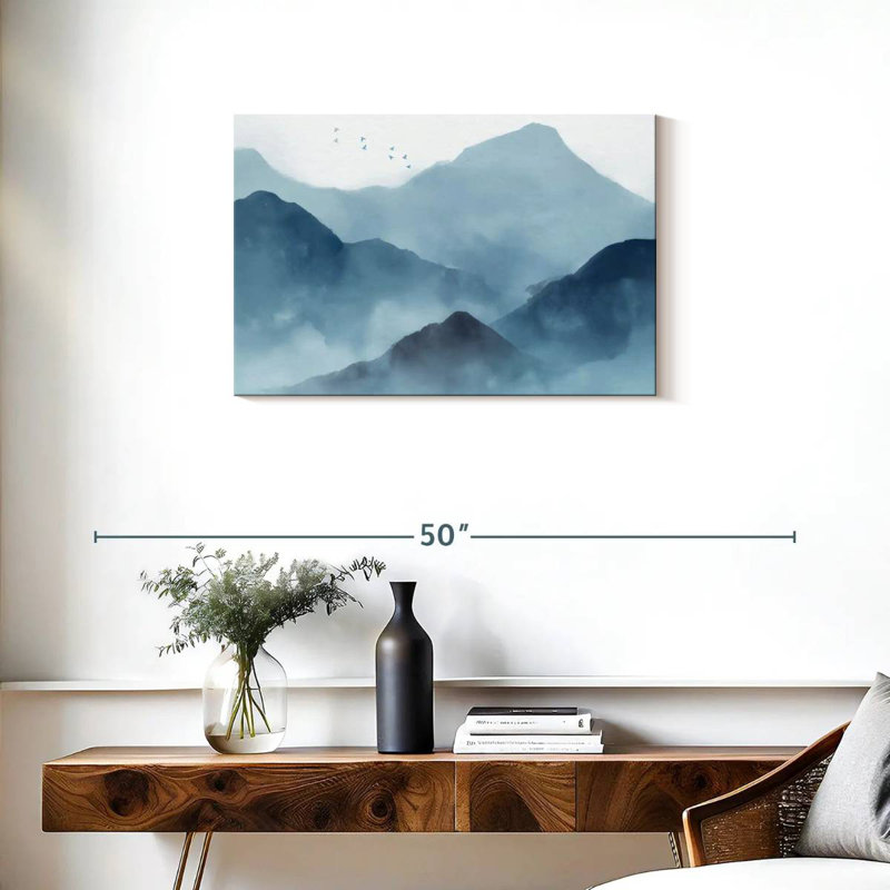 Alvord Abstract Mountain Range, 20" H x 30" W