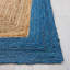 Tapis rayé en jute / coton Rea Natural-600784036