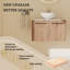 Ensemble de meuble-lavabo mural simple 29,53 po avec plateau en céramique Sosna