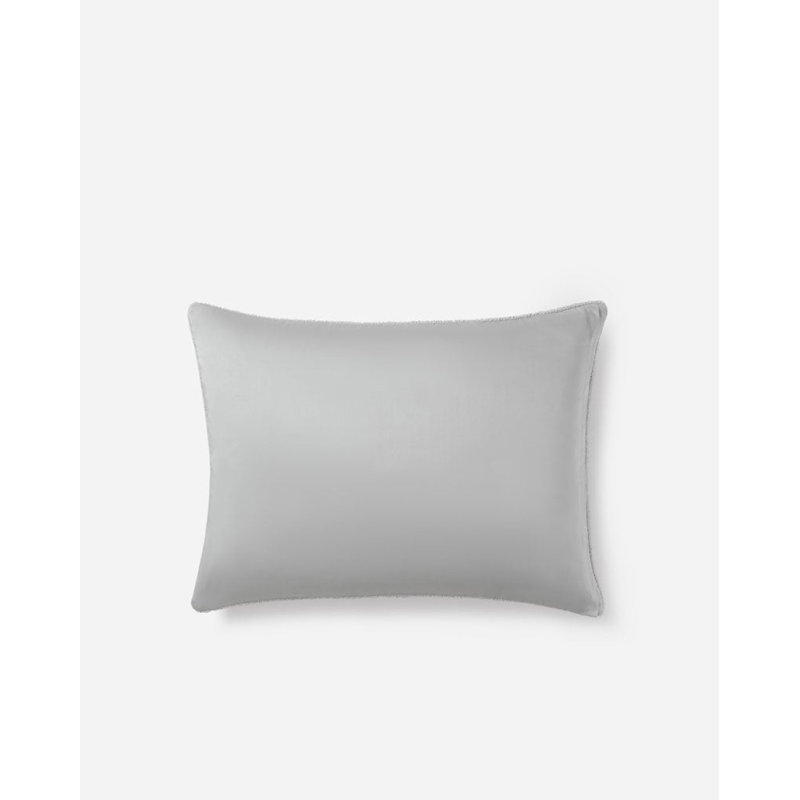 Snug Sham Set, Standard, Cloud Gray
