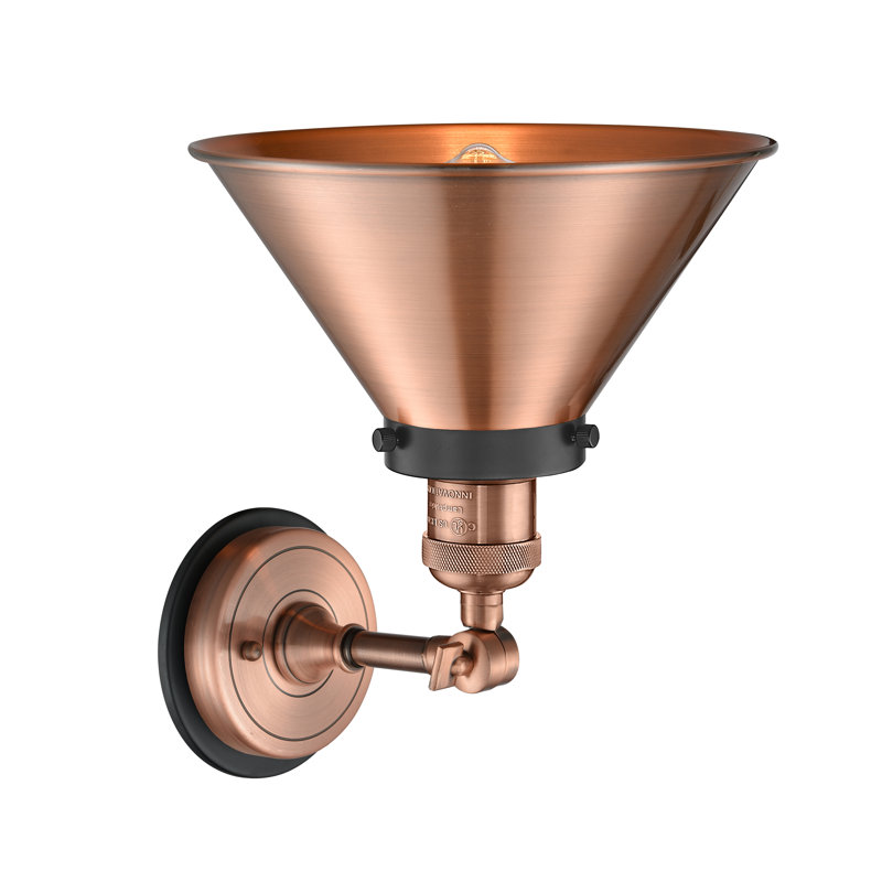 Chesterhill Armed Sconce, Antique Copper, Antique Copper/Matte Black