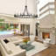 Luminaire rond rustique de style bougie Hendon-214803285-232923509