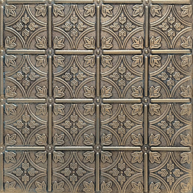 Tuile de plafond en polystyrène collé 1,6 pi x 1,6 pi Emma's Flowers
