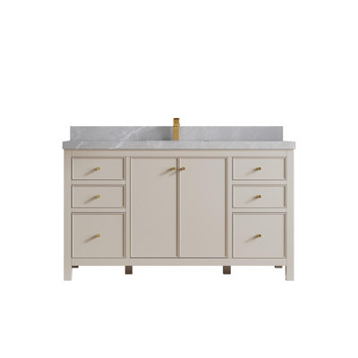 Chicago 60'' Single Bathroom Vanity with Top