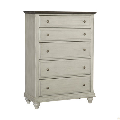 Commode 1 pièce 5X tiroirs brun foncé