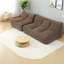 Canapés modulaires à compression, 225 cm (88,5 pouces) en velours côtelé brun, canapé nuage moderne pour la maison