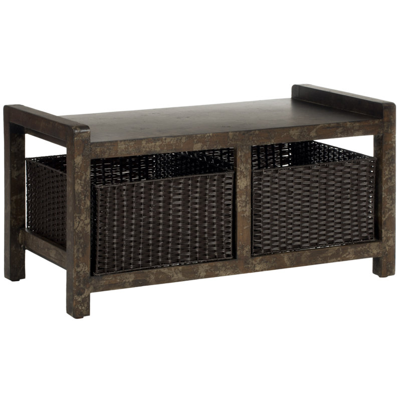 Banc de rangement en bois arnold