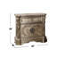 1 Drawer And 2 Wooden Doors Nightstand With Marble Top