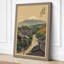 Mountain Over Settlement Japandi - Wrapped Canvas-143406340-143406349