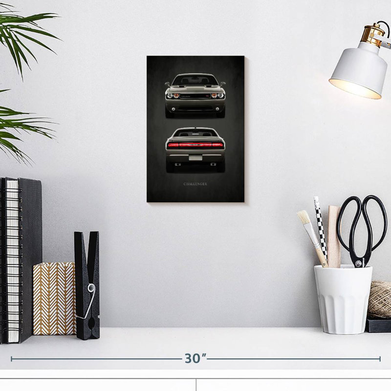 Mehar Dodge Challenger RT, 12" H x 8" W