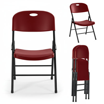 Chaise pliante robuste en plastique de qualité supérieure