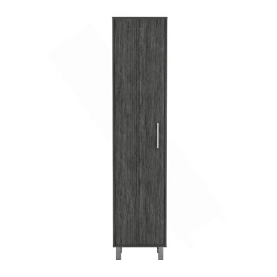 Laska Storage Cabinet, Broom Hangers, 1 Door