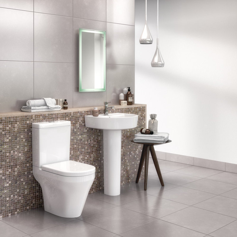 Nuie 6L LPF Round Close Coupled Toilets (Seat Not Included)
