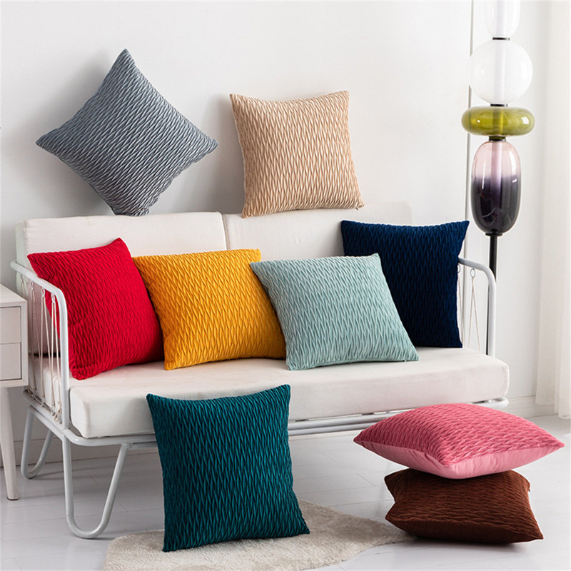Ensemble de 2 housses de coussins décoratifs, Jaune