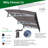 59"x34" Polycarbonate & Aluminum Door Window Awning Canopy for Masonry Concrete Wall House Only (Duplicate Conceptual Entry, Represented Once in Context)-112161338-112161340