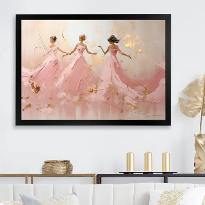 Green And Gold Ballet Dance - Dance Framed Prints