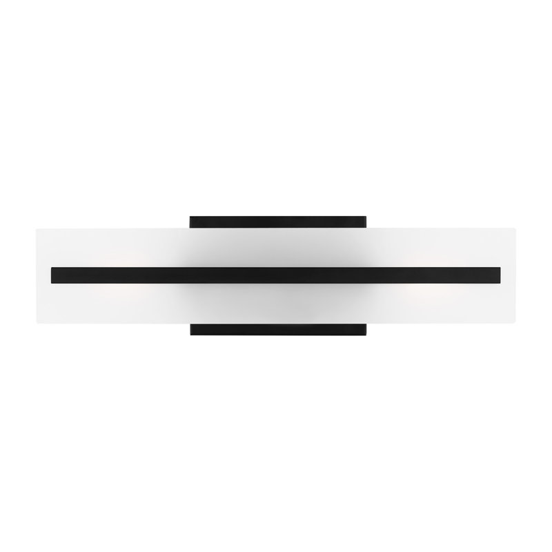 2 - Light Dimmable Vanity Light, Midnight Black