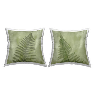 Thai Garden Green Leaf Throw Pillow 12x20 - Pillow Decor