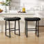 Upholstered Counter Stool with Metal Frame-1497666064-1497666049-1501719986