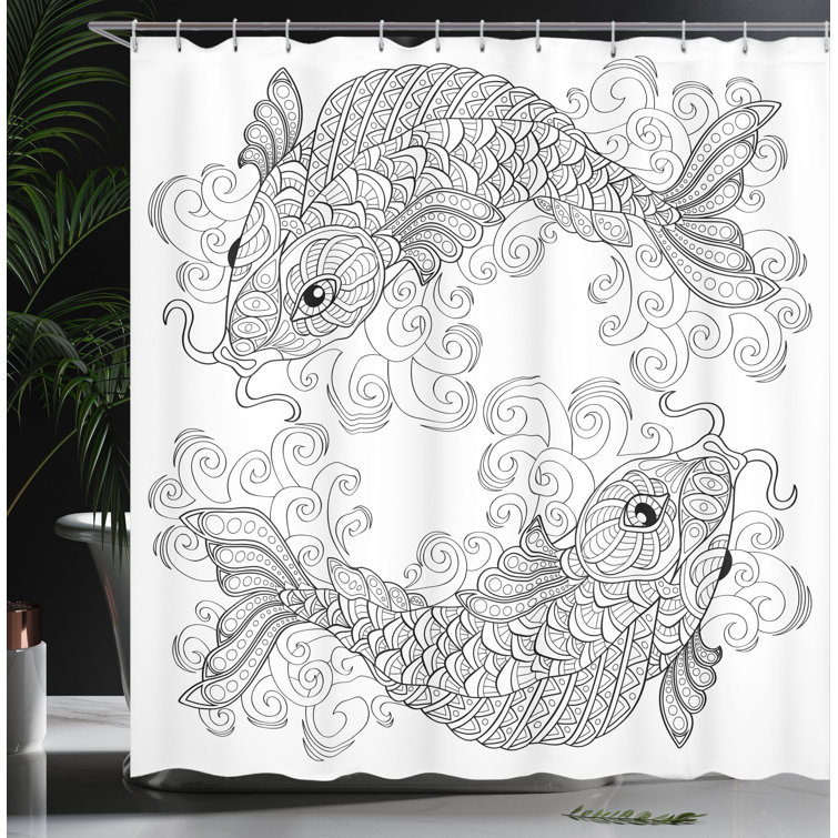World Menagerie Guedira Shower Curtain with Hooks Included