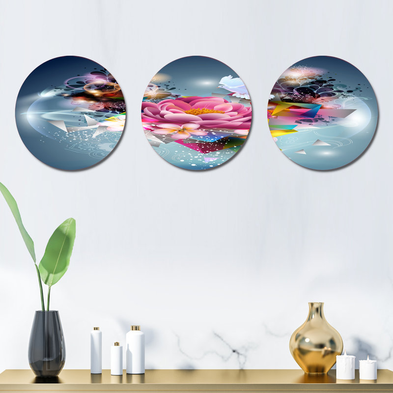 Ensemble de 3 décorations murales