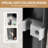 60" W And 72" H Double Sliding Shower Door, 1/4" (6mm) Clear Tempered Glass, Matte Black Aluminum Frame, Stainless Steel Handles, Width Adjustable From 56" - 60", Waterproof Design For Enclosure,-118928309