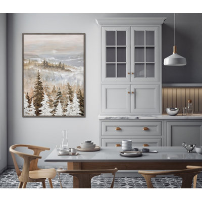 «Pines at Dawn», art mural sur toile