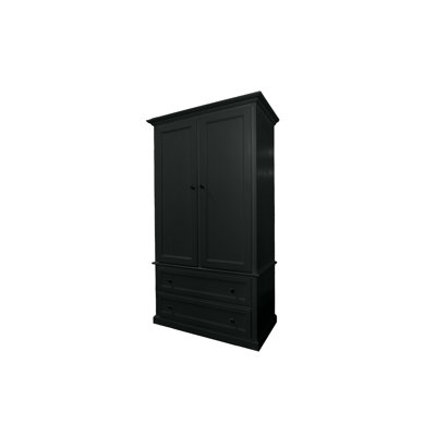 Modern Solid Wood Armoire by Canora Grey