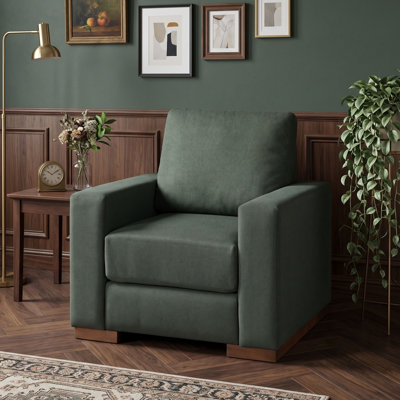 Fauteuil d'appoint carré rembourré