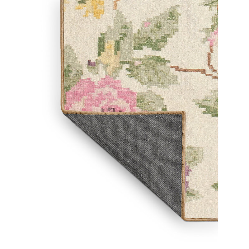 Tapis beige/vert contemporain, Rectangle 2 pi x 3 pi