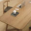 Table de salle à manger rectangulaire en bois massif brun-1072072787